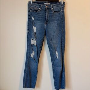 Good American Good Waist Ripped Jeans